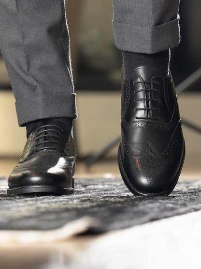 Gregers Oxford Brogue Sort