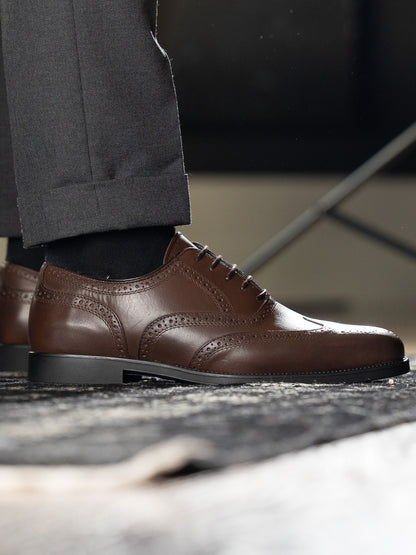 Gregers Oxford Brogue Brun