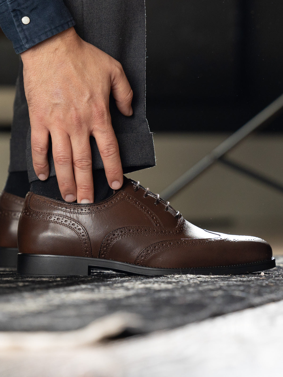 Gregers Oxford Brogue Brun