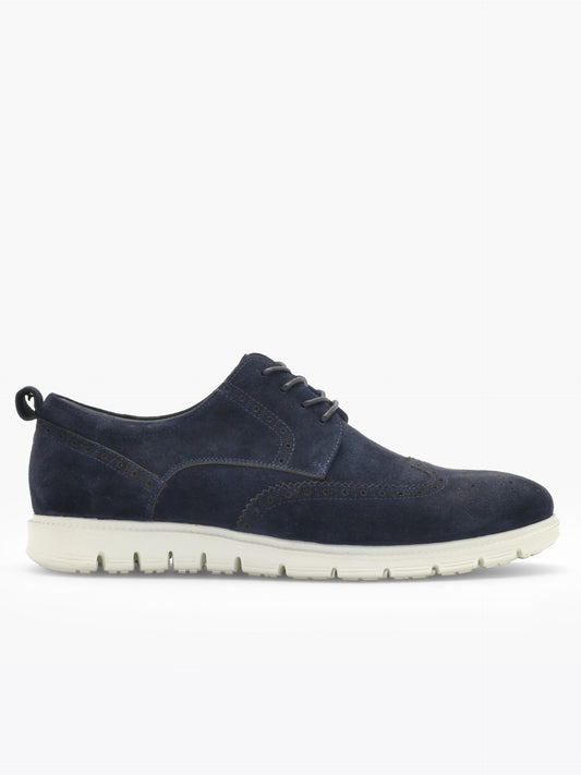 Gregers Cosmobrogue Suede Marineblå