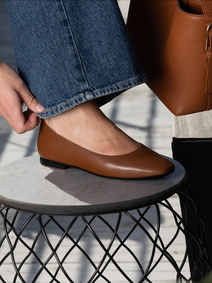 Trieste Ballerina Leather