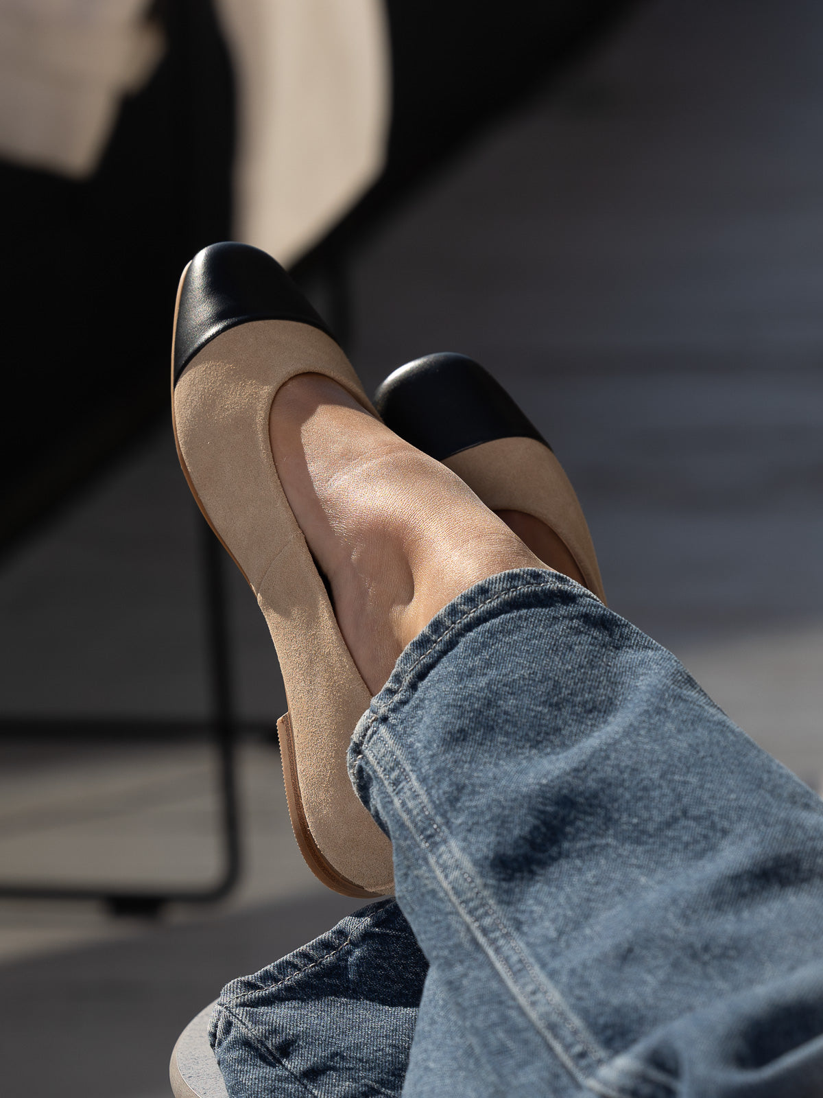 Trieste Ballerina Leather